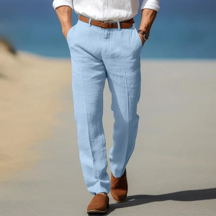 Leander | Stylische Sommerhose aus Leinen für Männer - Image 7
