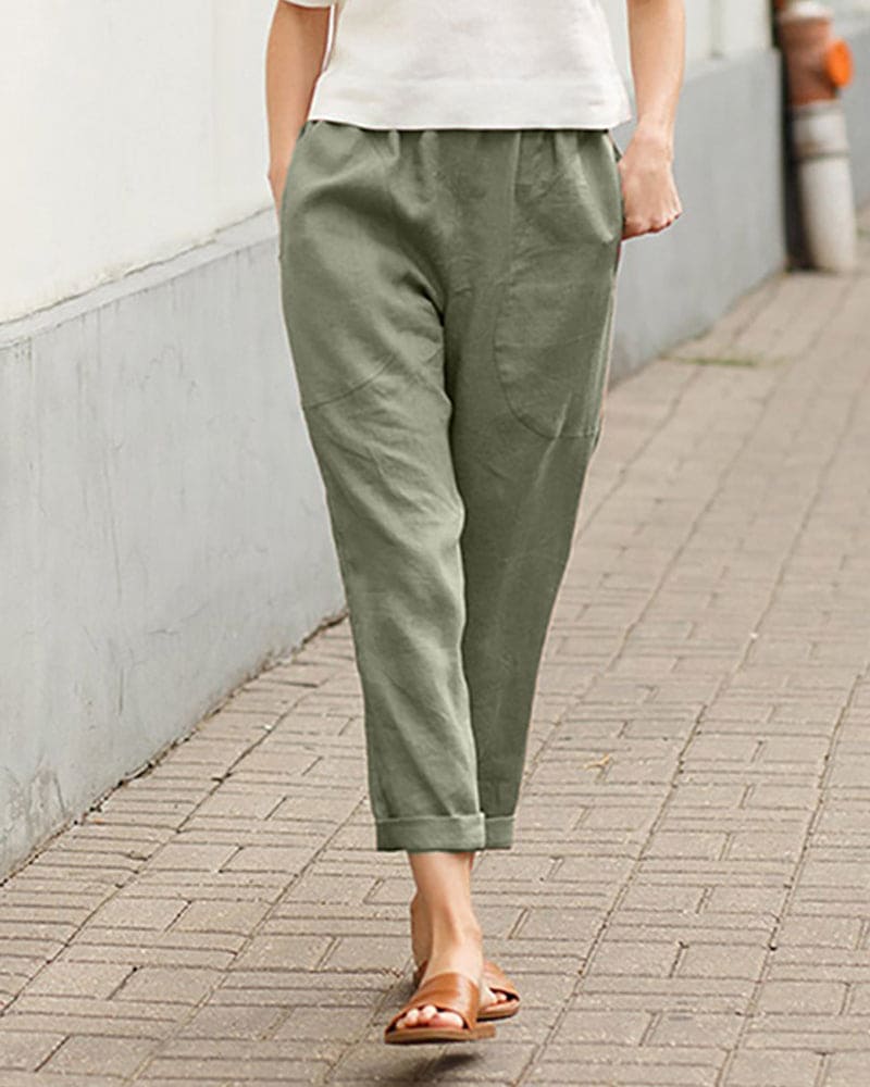 Tamara | Relaxed Fit Pants - Atmungsaktives, leichtes Gewebe - Image 5