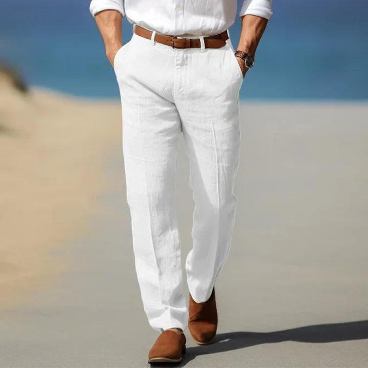 Leander | Stylische Sommerhose aus Leinen für Männer - Image 2
