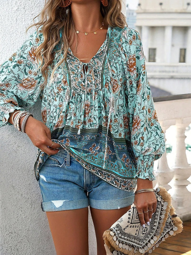 Claudine | Stilvolles Sommerblumen-Top für mühelose Eleganz - Image 8
