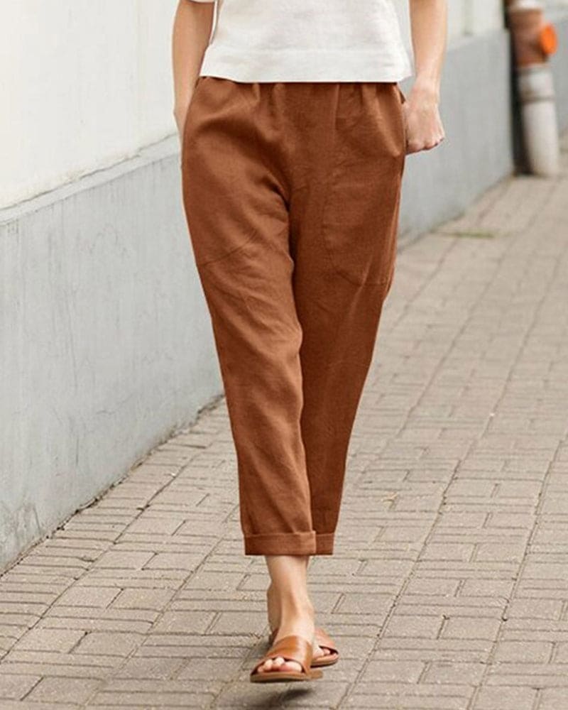 Tamara | Relaxed Fit Pants - Atmungsaktives, leichtes Gewebe - Image 8
