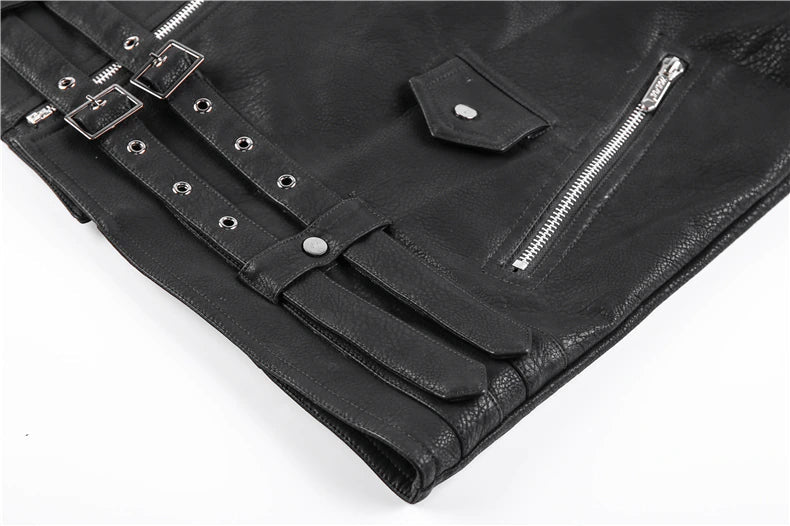 Heiko | Herren Slim-Fit Leder Bikerjacke - Image 10