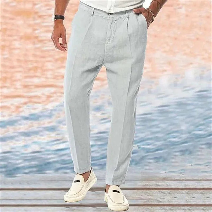 Axel | Stilvolle Sommerhosen aus Leinen für Männer - Image 2