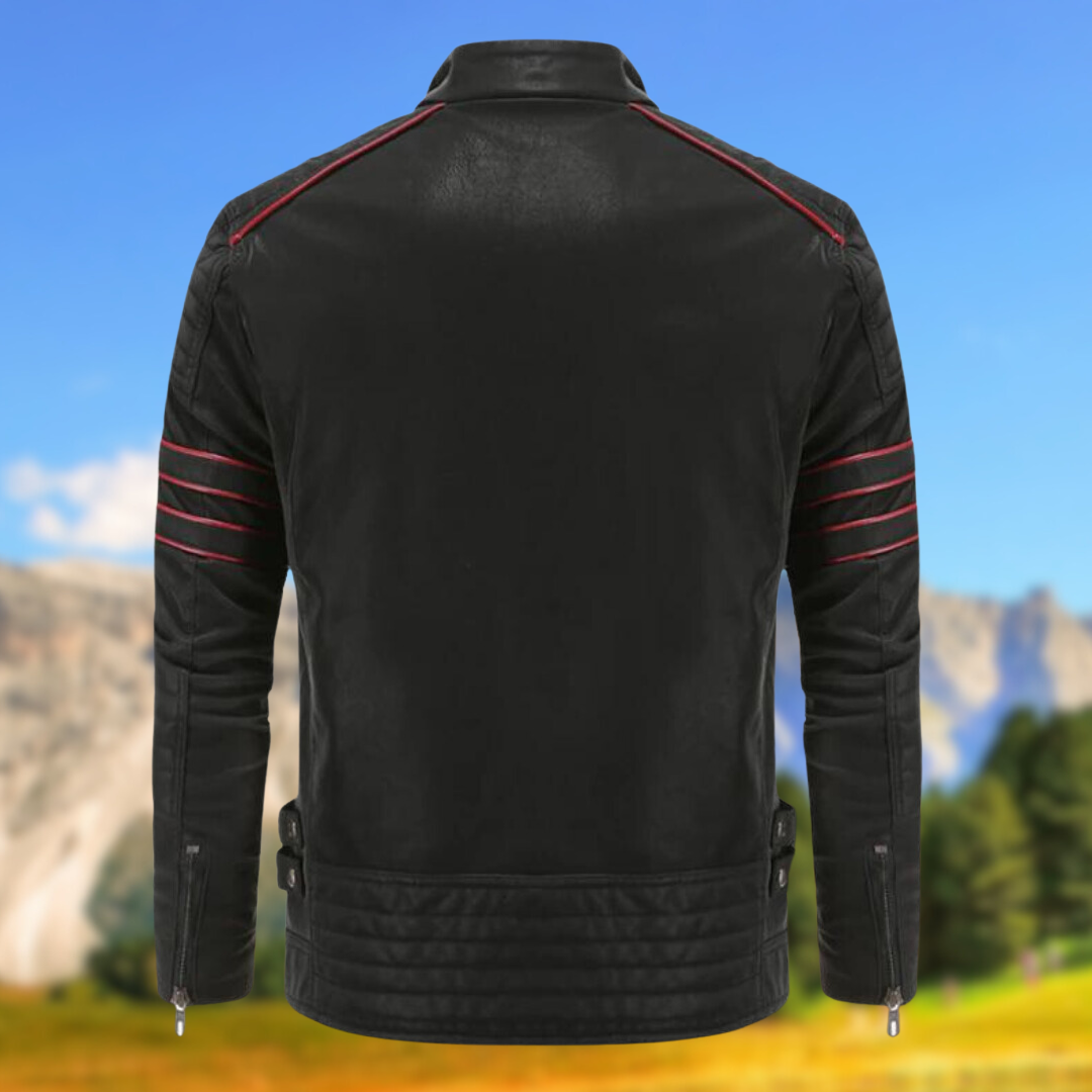 Arno | Herren Slim Fit Bikerjacke - Image 5