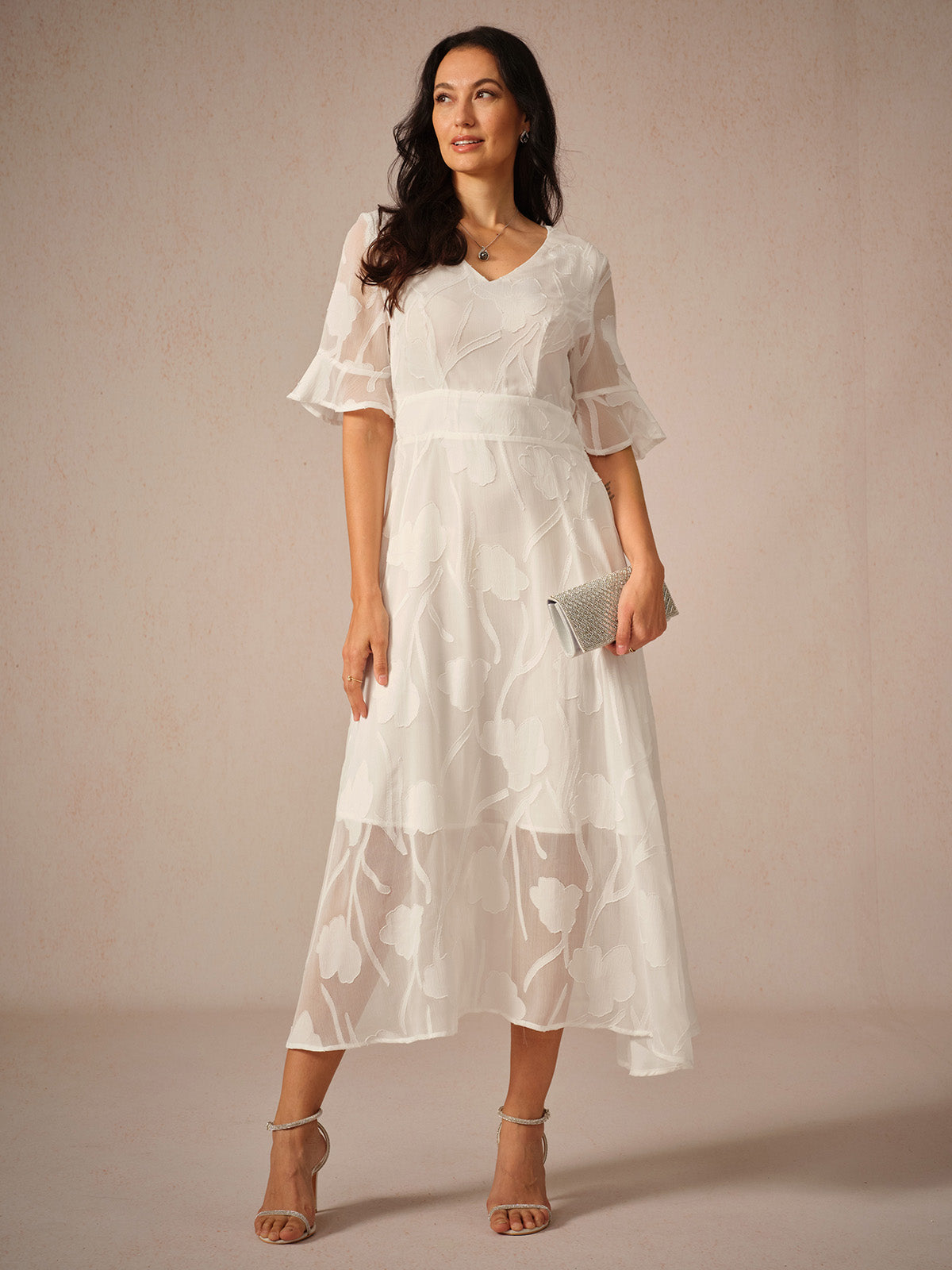 Couture-moda | Elegantes Maxikleid mit Flatterärmeln - Image 1