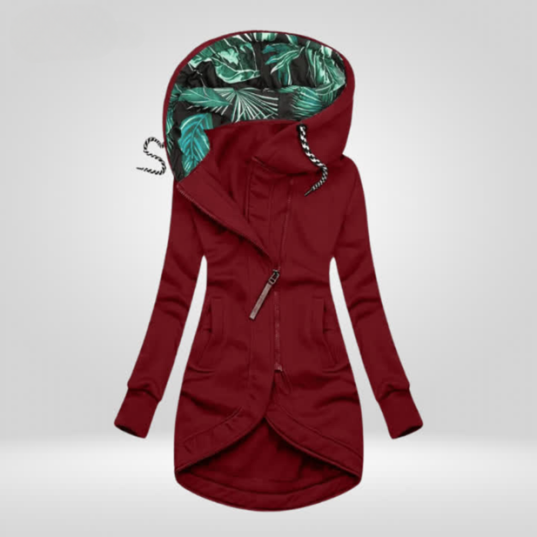 Gudrun | Damen Longline Kapuzenjacke - Image 4