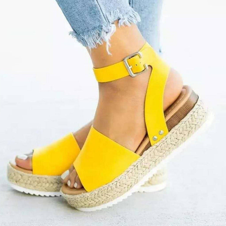 Elina | Modische Keilsandalen für Frauen - bequeme Plateausohle - Image 3