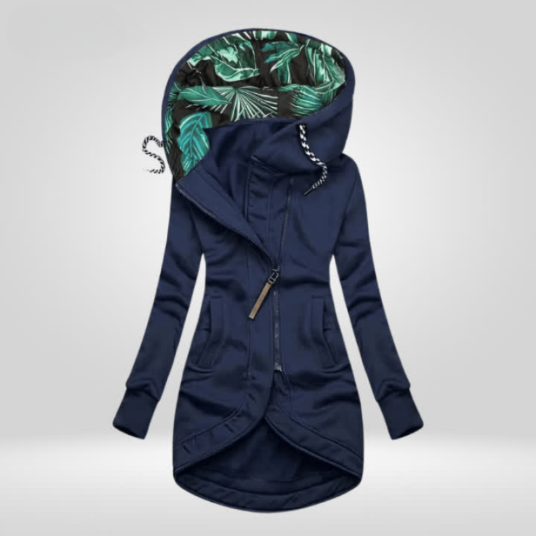 Gudrun | Damen Longline Kapuzenjacke - Image 1
