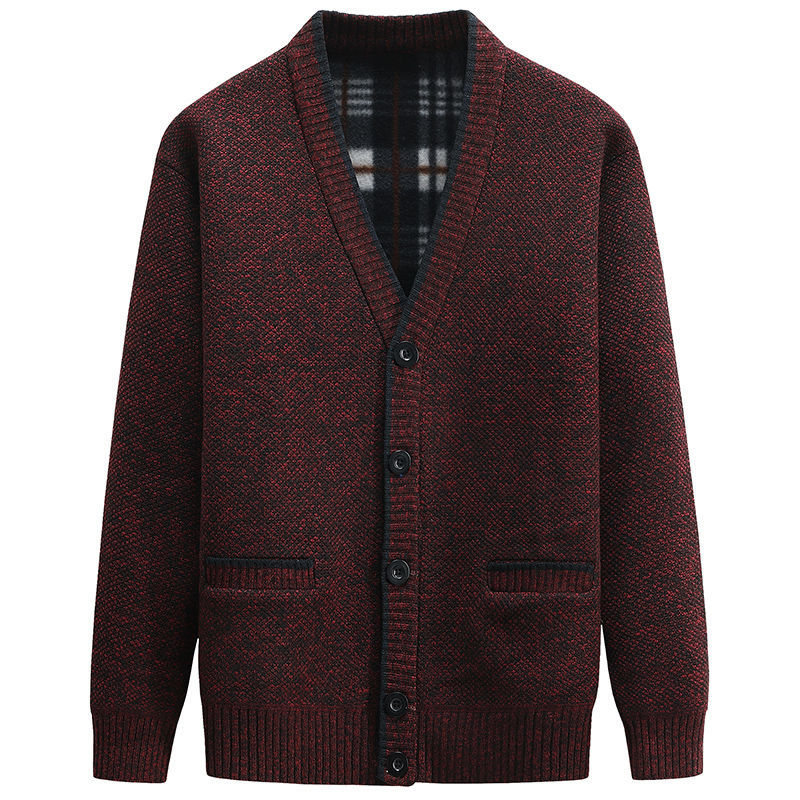 Alois | Herren Button-Down V-Ausschnitt Strickjacke - Image 4