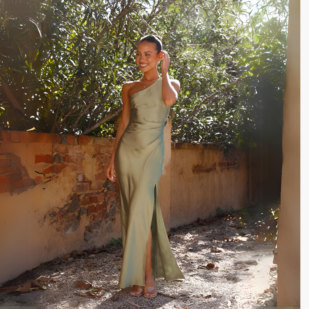 Altivaro | Elegantes One-Shoulder-Abendkleid - Image 2