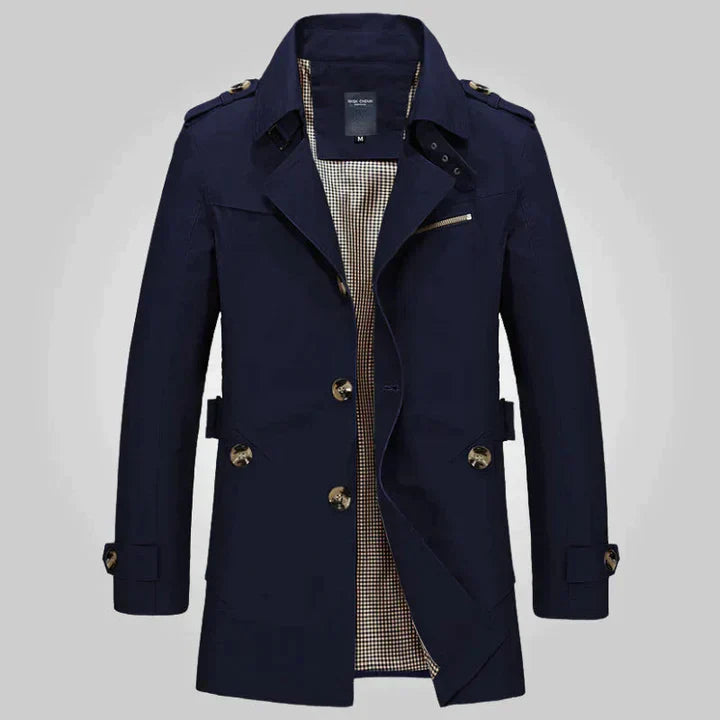 Lothar | Herren Zweireiher Trenchcoat - Image 2