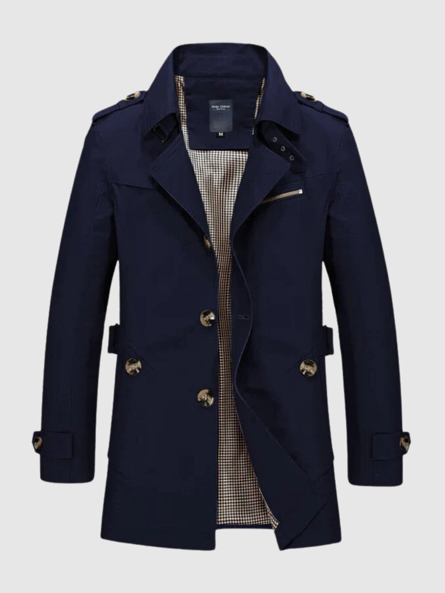 Felix | Herren Zweireiher Trenchcoat - Image 4