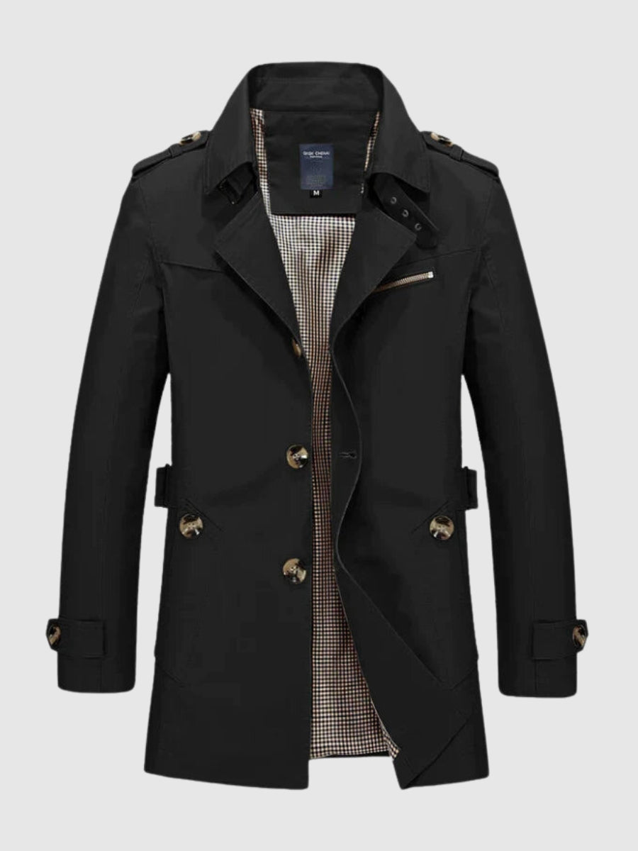 Felix | Herren Zweireiher Trenchcoat - Image 3
