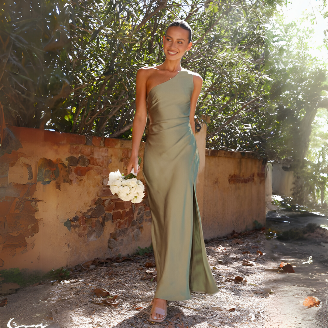 Altivaro | Elegantes One-Shoulder-Abendkleid - Image 3