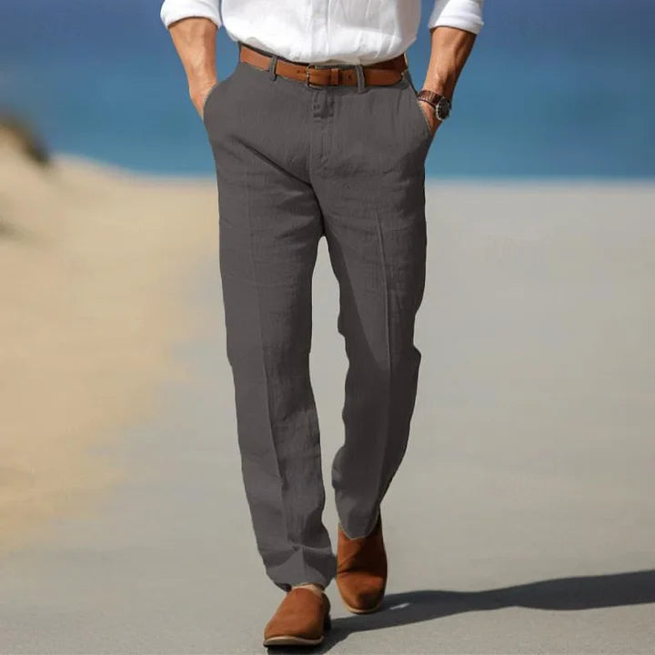 Leander | Stylische Sommerhose aus Leinen für Männer - Image 6