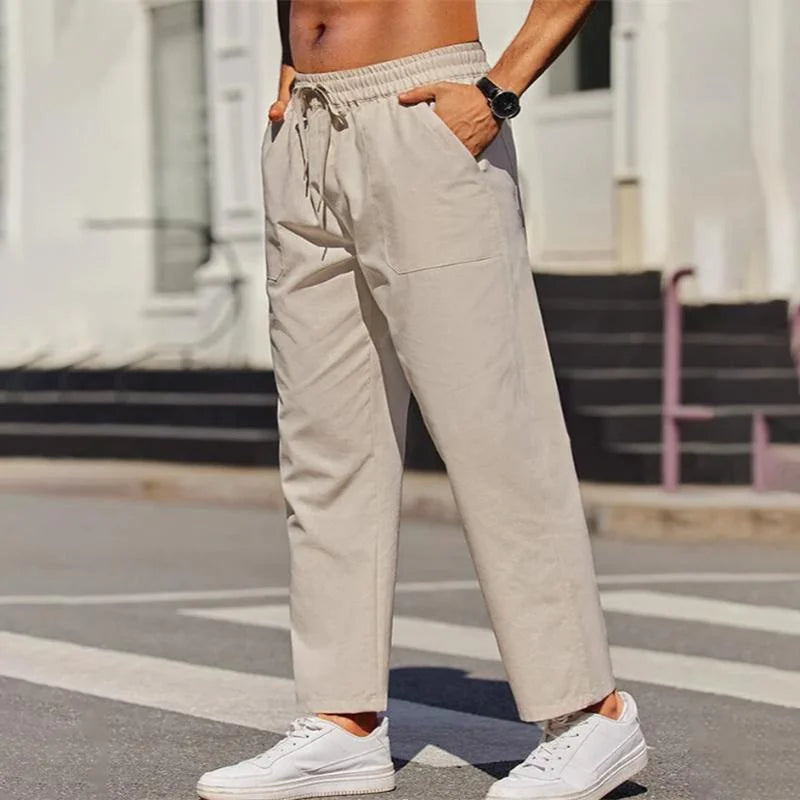 Dirk | Lässige leichte Leinen-Sommer-Hose - Image 1