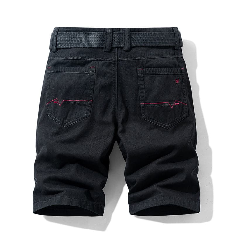 Alfred | Lässige knielange Shorts mit Gürtel und Taschen - atmungsaktive Baumwolle - Image 2
