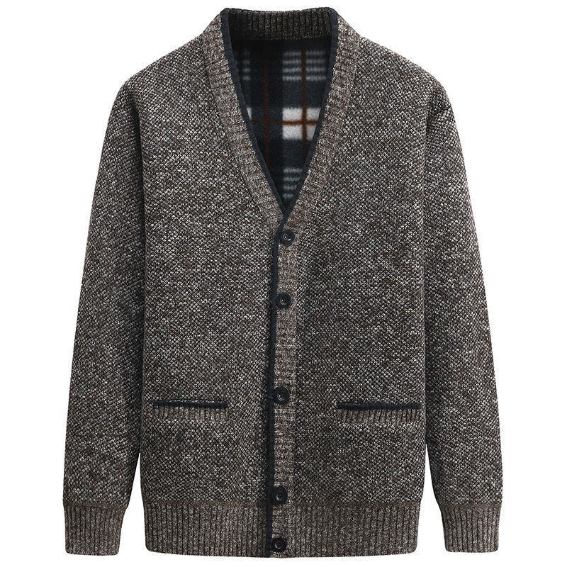 Alois | Herren Button-Down V-Ausschnitt Strickjacke - Image 2