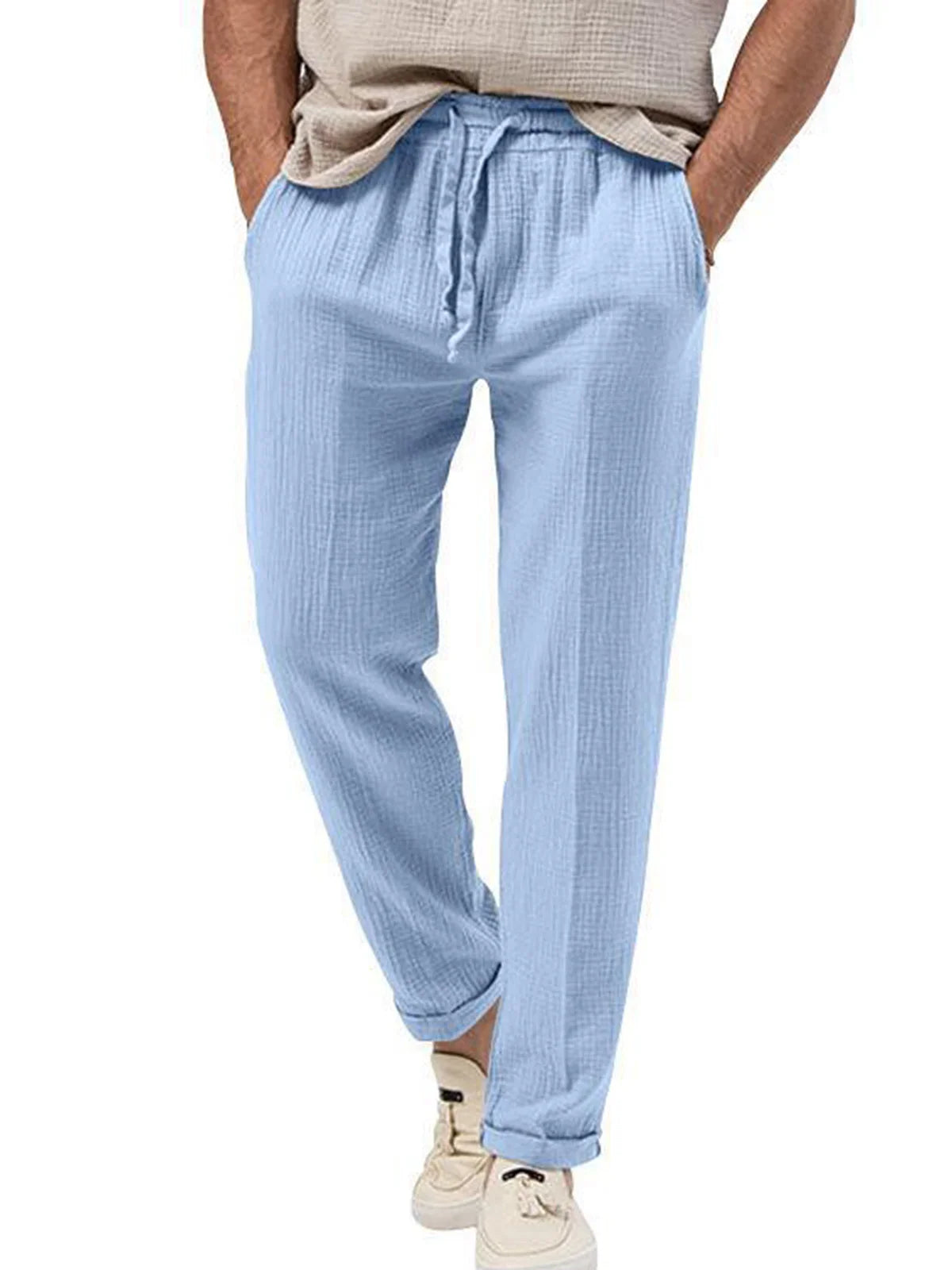 Jannik | Leichte Sommerhosen aus Leinen für Männer - Image 1