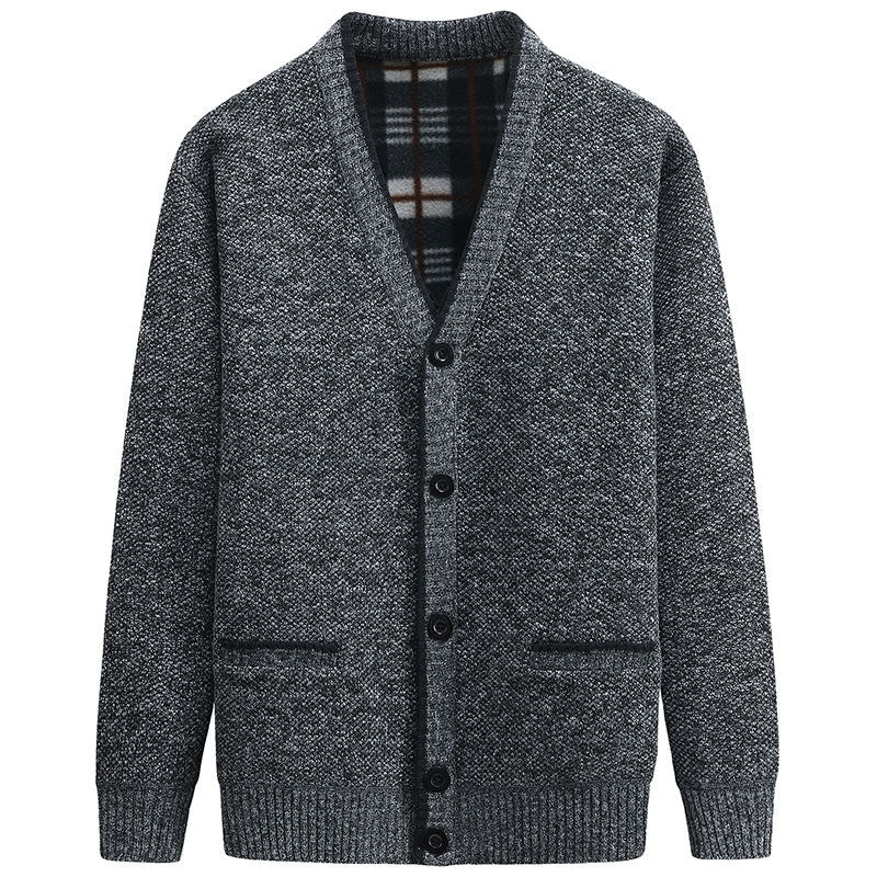 Alois | Herren Button-Down V-Ausschnitt Strickjacke - Image 3