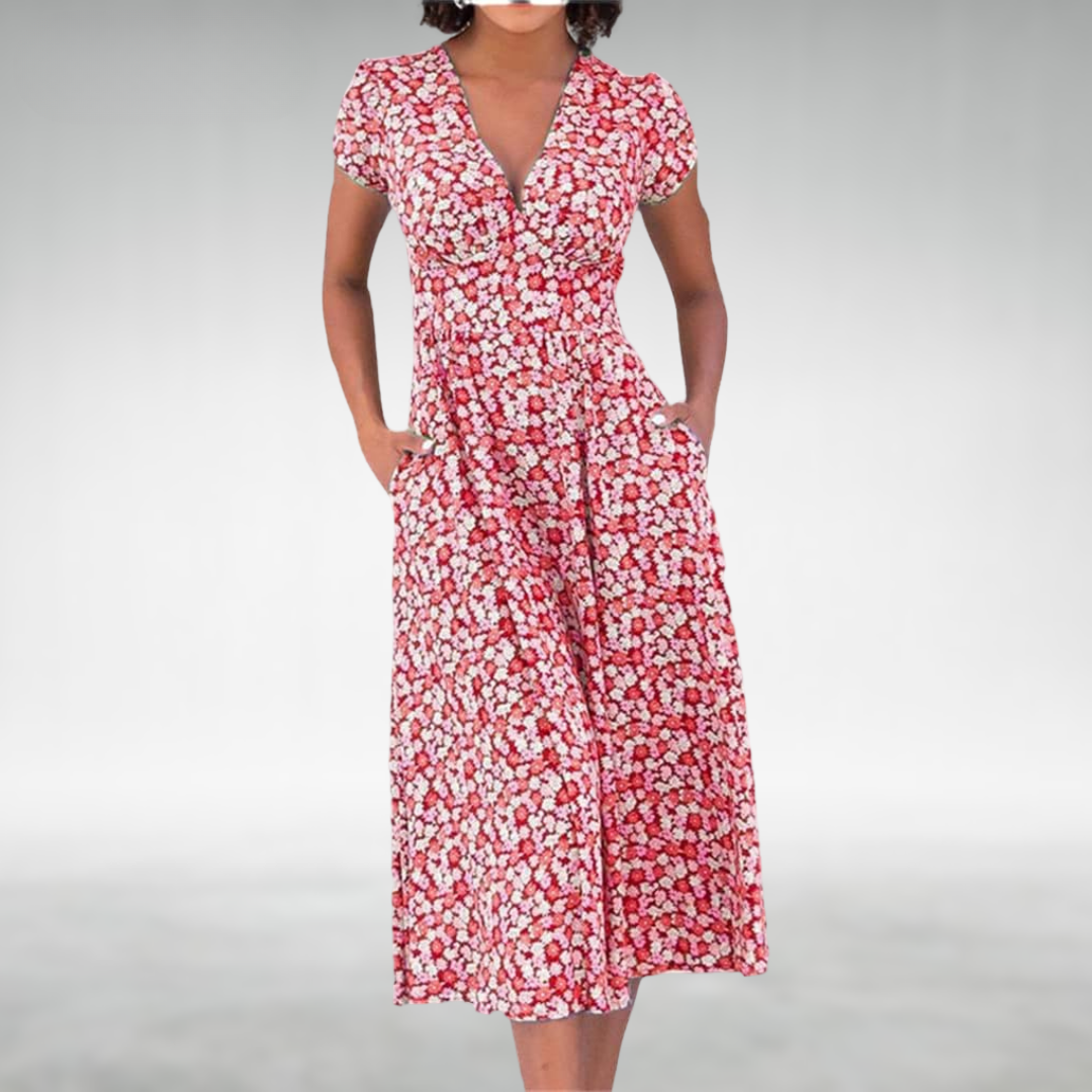 Karla | Elegantes florales Sommerkleid - Image 2