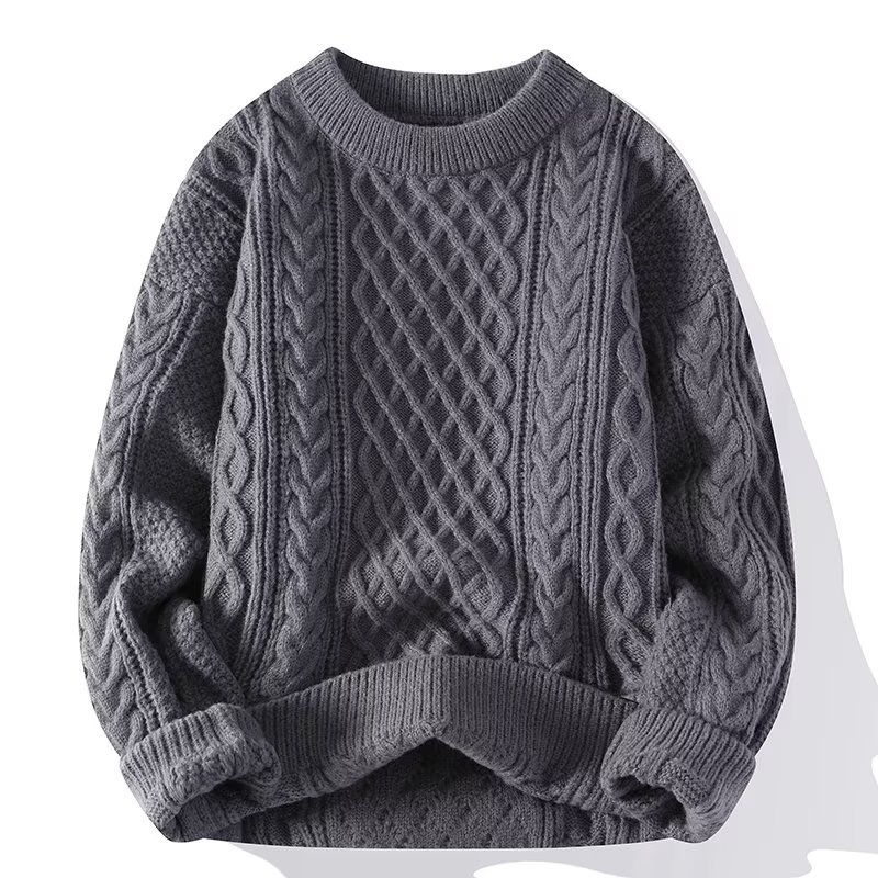 Tim | Herren Zopfmuster Rundhals Pullover - Image 4