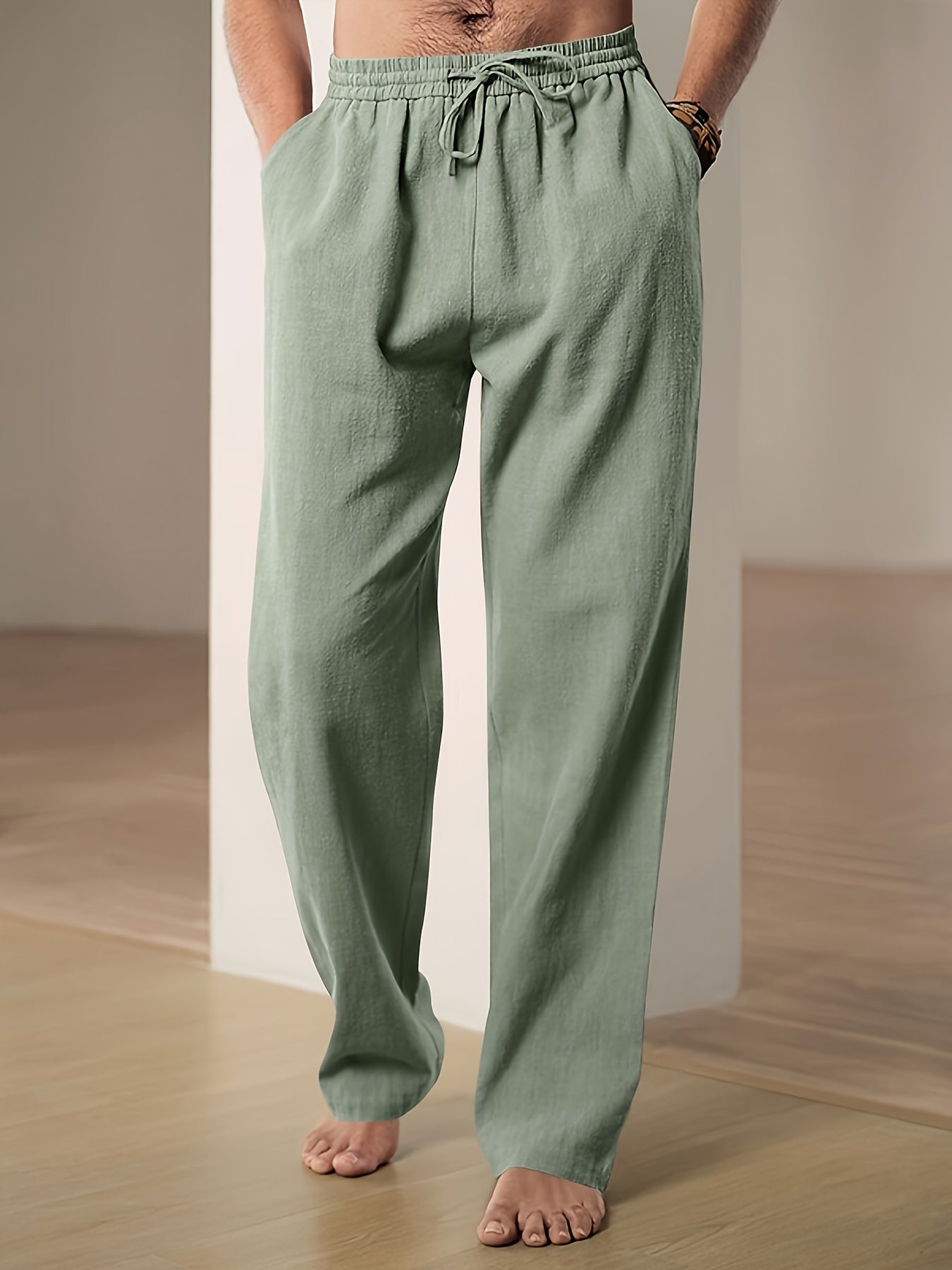 Andreas | Relaxed Fit Drawstring Pants für Männer - Bequeme, leichte Freizeitkleidung - Image 1