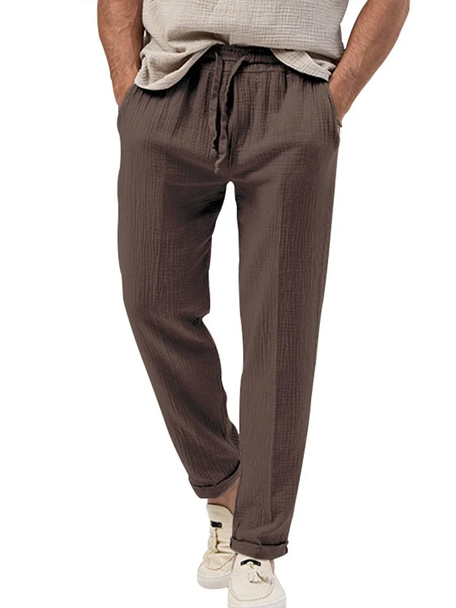 Jannik | Leichte Sommerhosen aus Leinen für Männer - Image 5