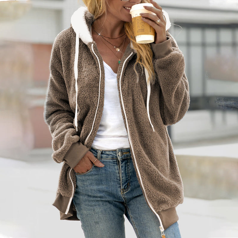 Marianne | Damen Kapuzenjacke mit Reißverschluss - Image 3