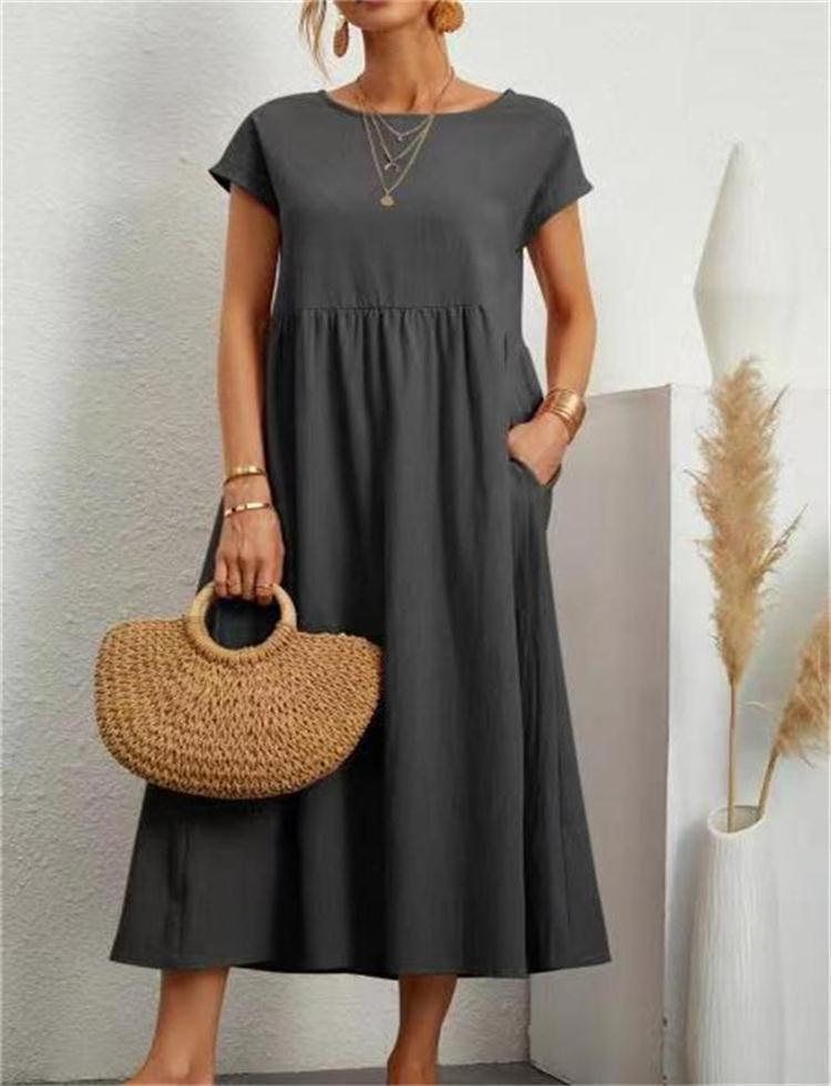 Maja | Elegantes Midikleid in entspannter Passform - Image 7