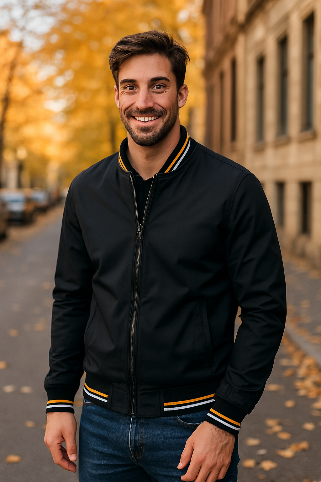 Tobias | Herren Bomberjacke mit Reißverschluss - Image 6
