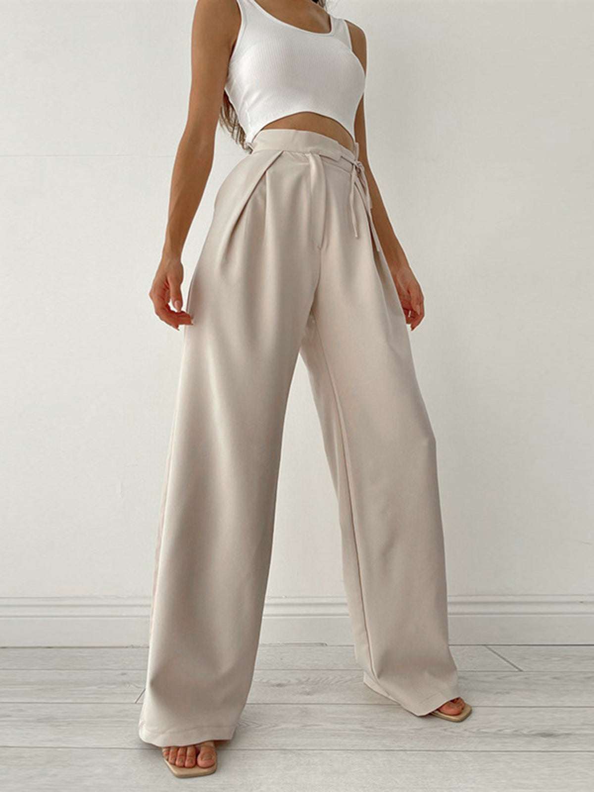 Jasmin | Elegante Hose mit hoher Taille und plissierter Vorderseite - Image 2