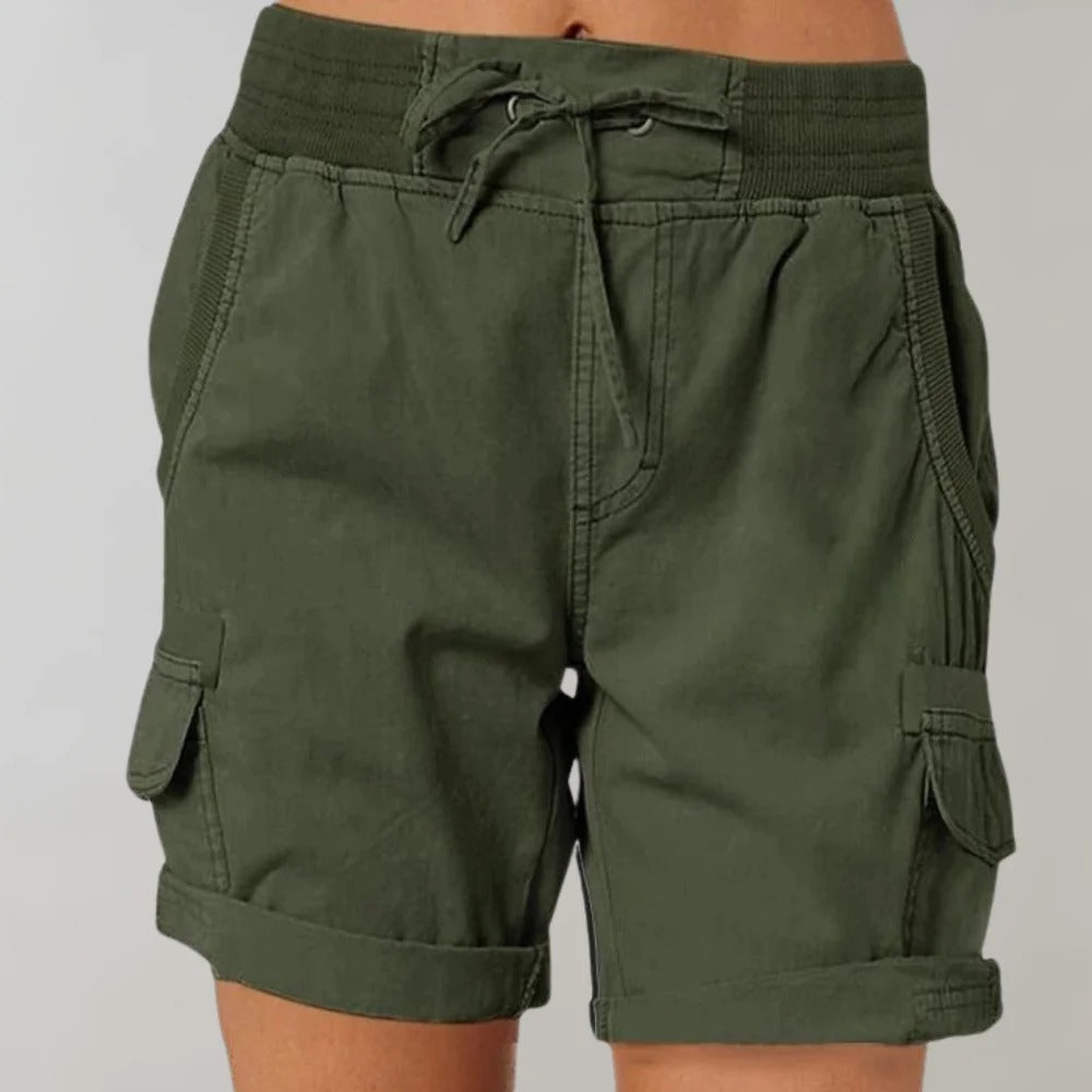 Justine | Lässige Shorts mit hoher Taille und Kordelzug für Frauen - Image 2