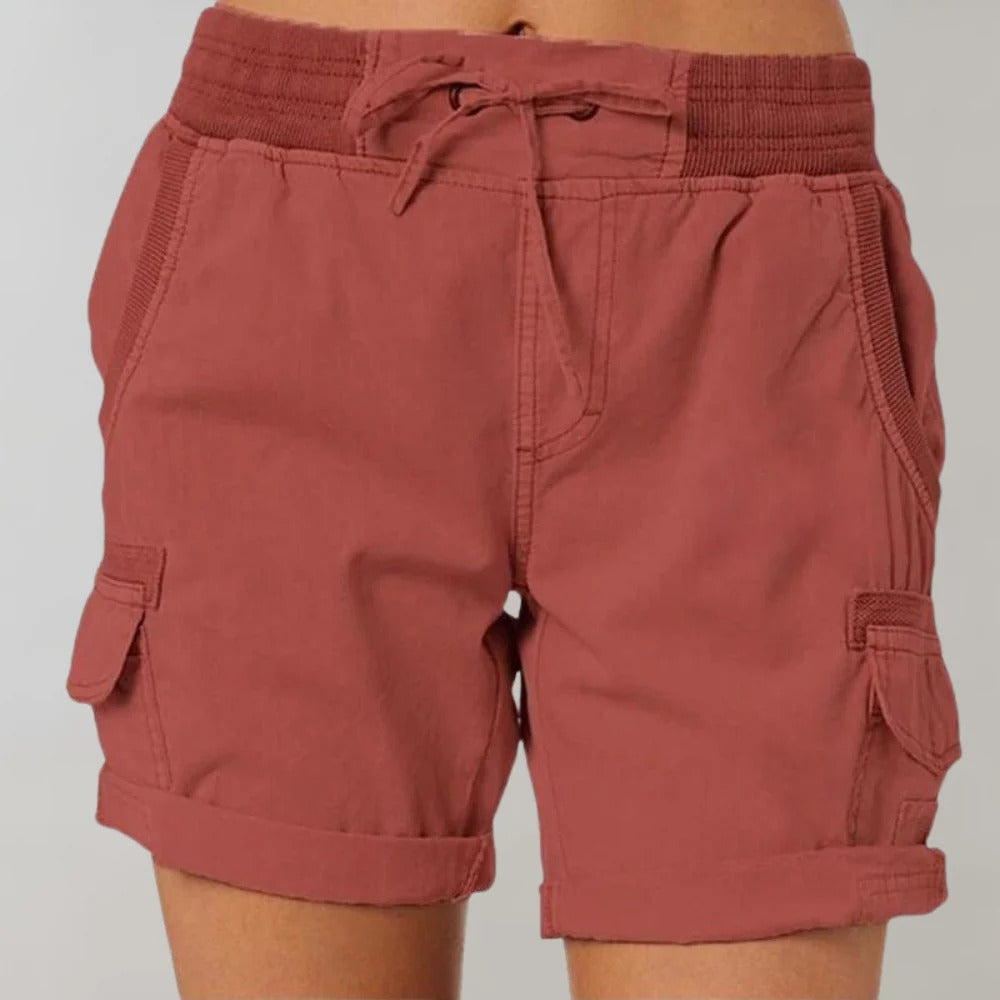 Justine | Lässige Shorts mit hoher Taille und Kordelzug für Frauen - Image 4