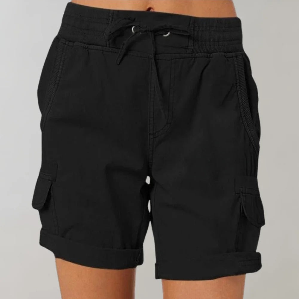 Justine | Lässige Shorts mit hoher Taille und Kordelzug für Frauen - Image 5