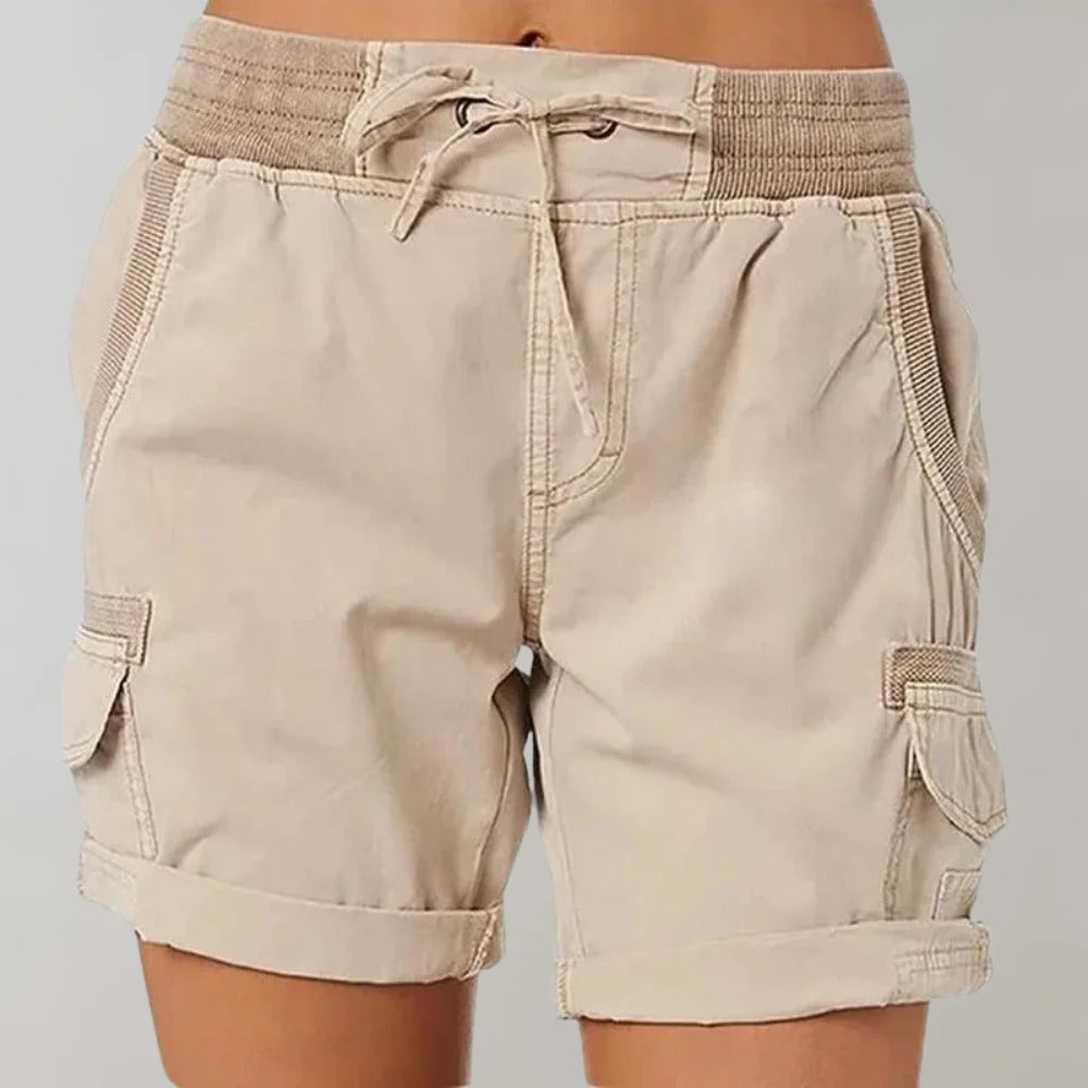 Justine | Lässige Shorts mit hoher Taille und Kordelzug für Frauen - Image 1