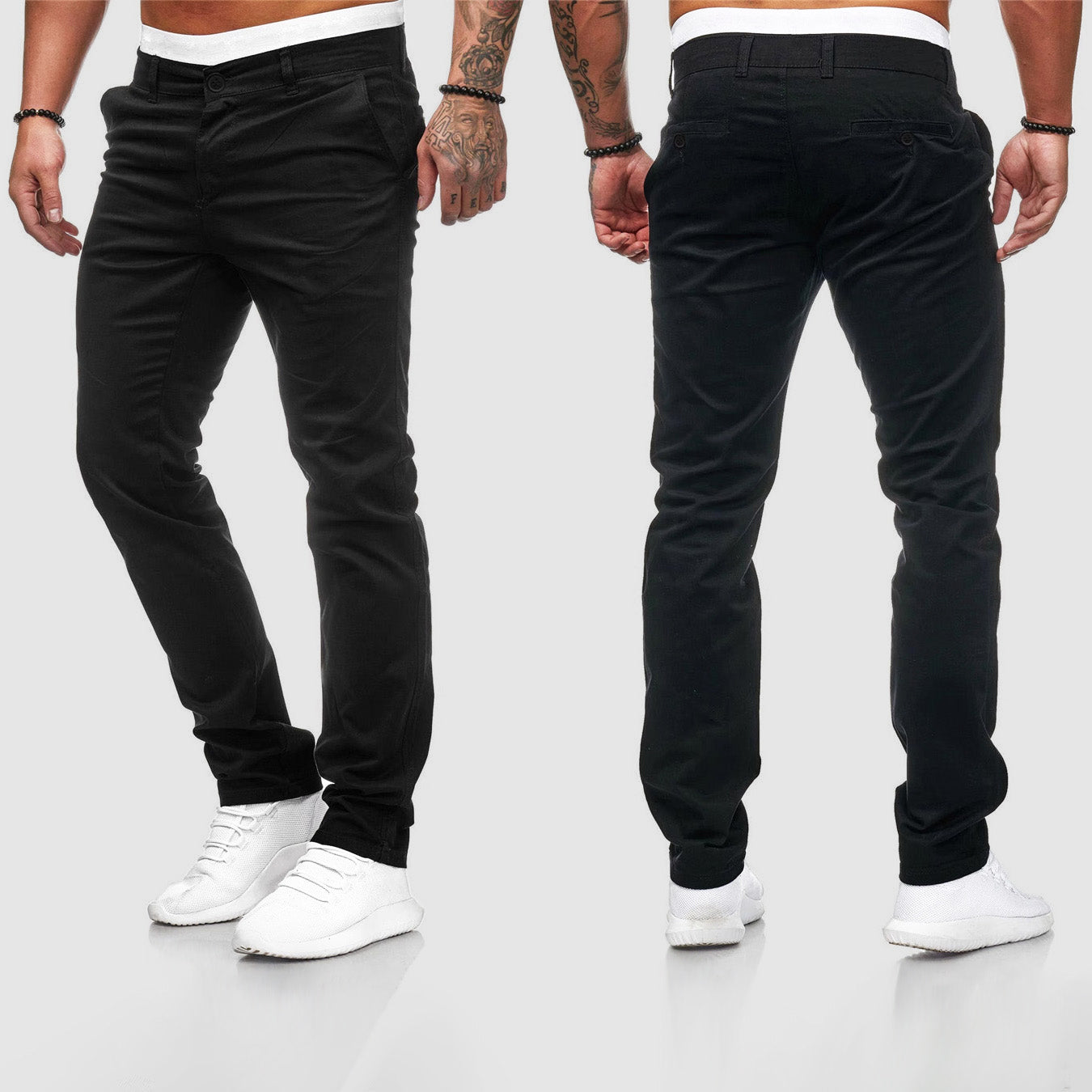 Kurt | Herren Casual Slim Fit Straight Leg Hose - Image 3