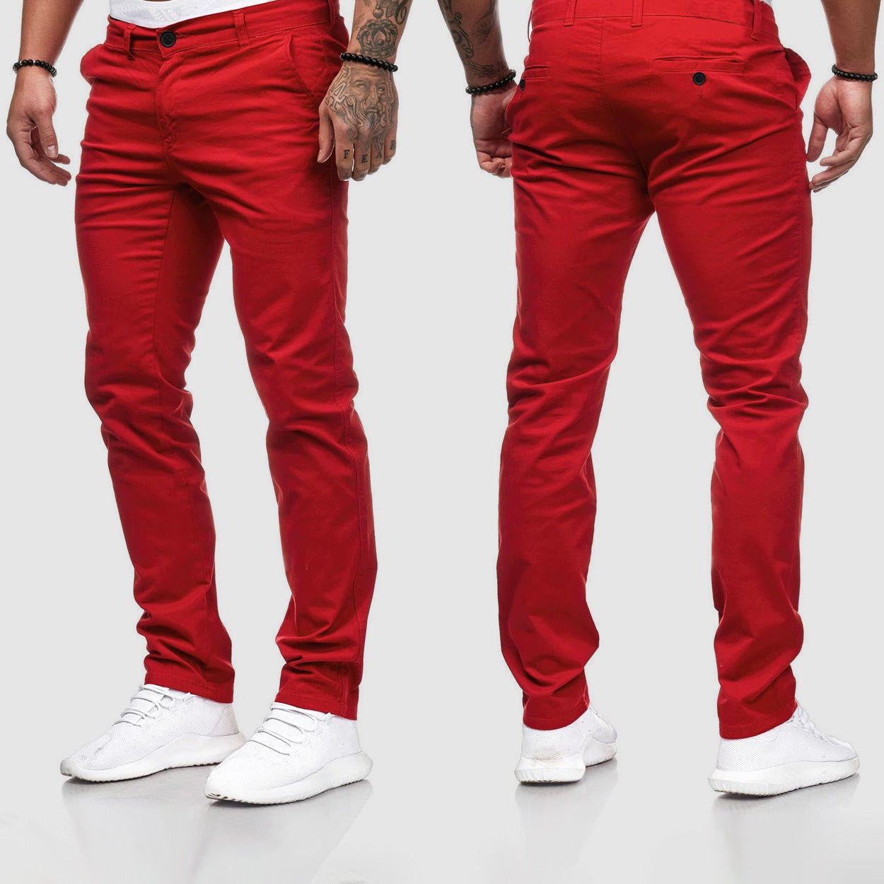 Kurt | Herren Casual Slim Fit Straight Leg Hose - Image 4