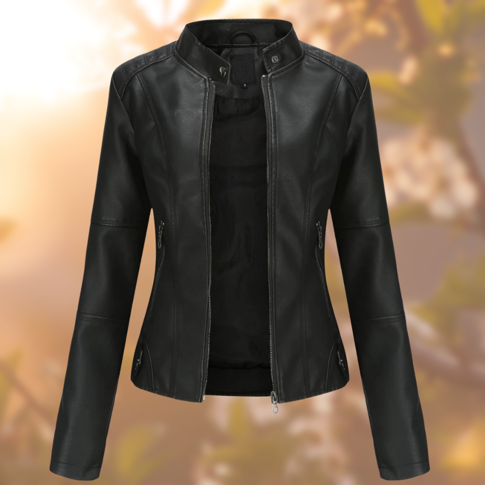 Victoria | Damen Figurbetonte Bikerjacke - Image 1
