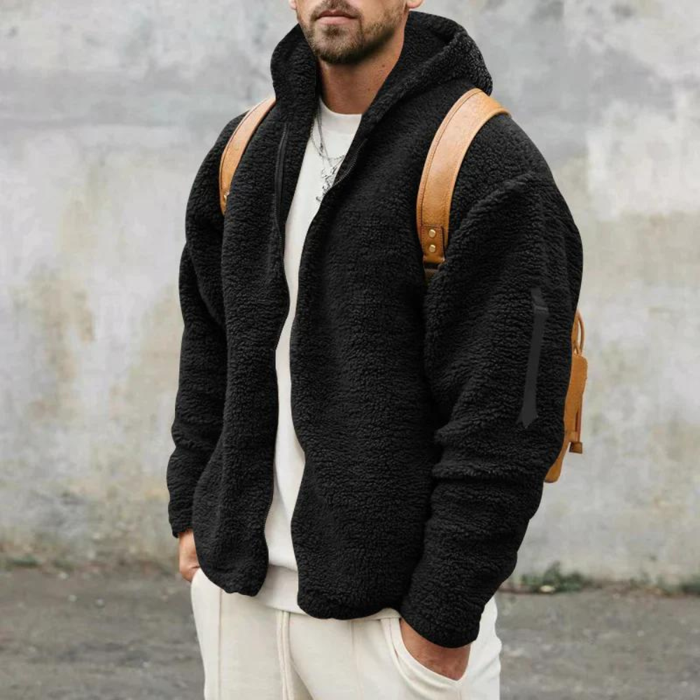 Alois | Herren Fleecejacke mit Kapuze - Image 7