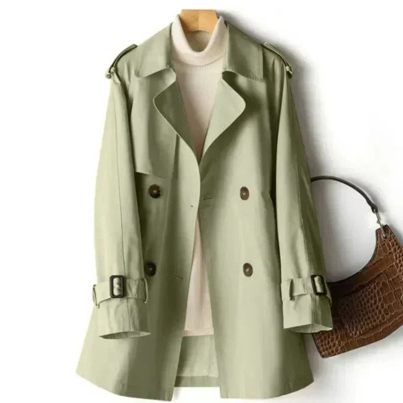 Karina | Damen Zweireiher Trenchcoat - Image 4