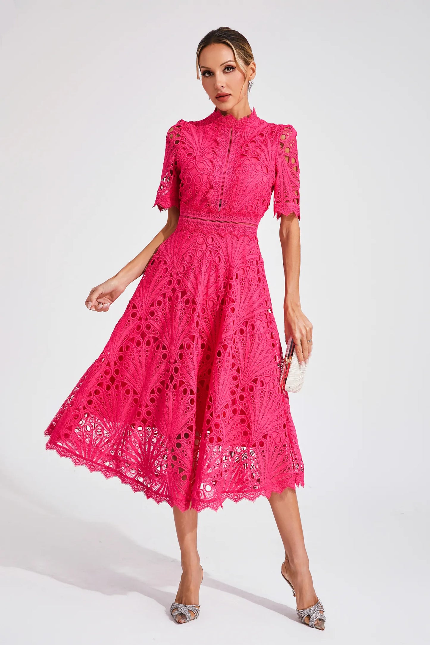 Joelle | Elegantes Midikleid aus Spitze für anspruchsvolle Frauen - Image 3
