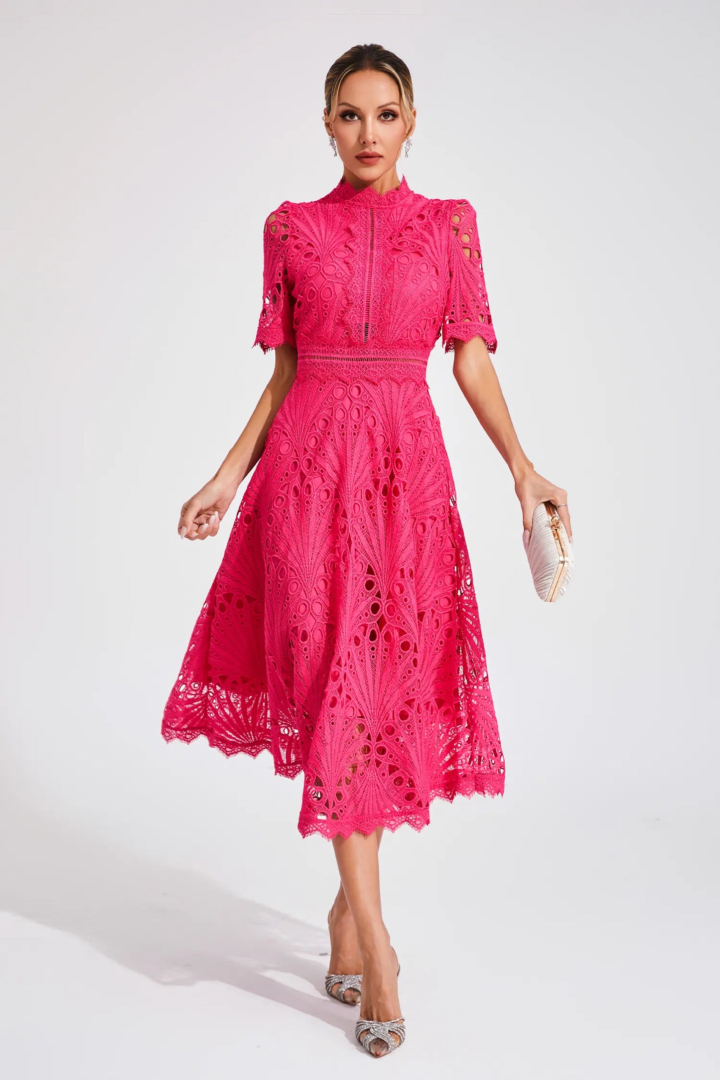 Joelle | Elegantes Midikleid aus Spitze für anspruchsvolle Frauen - Image 6