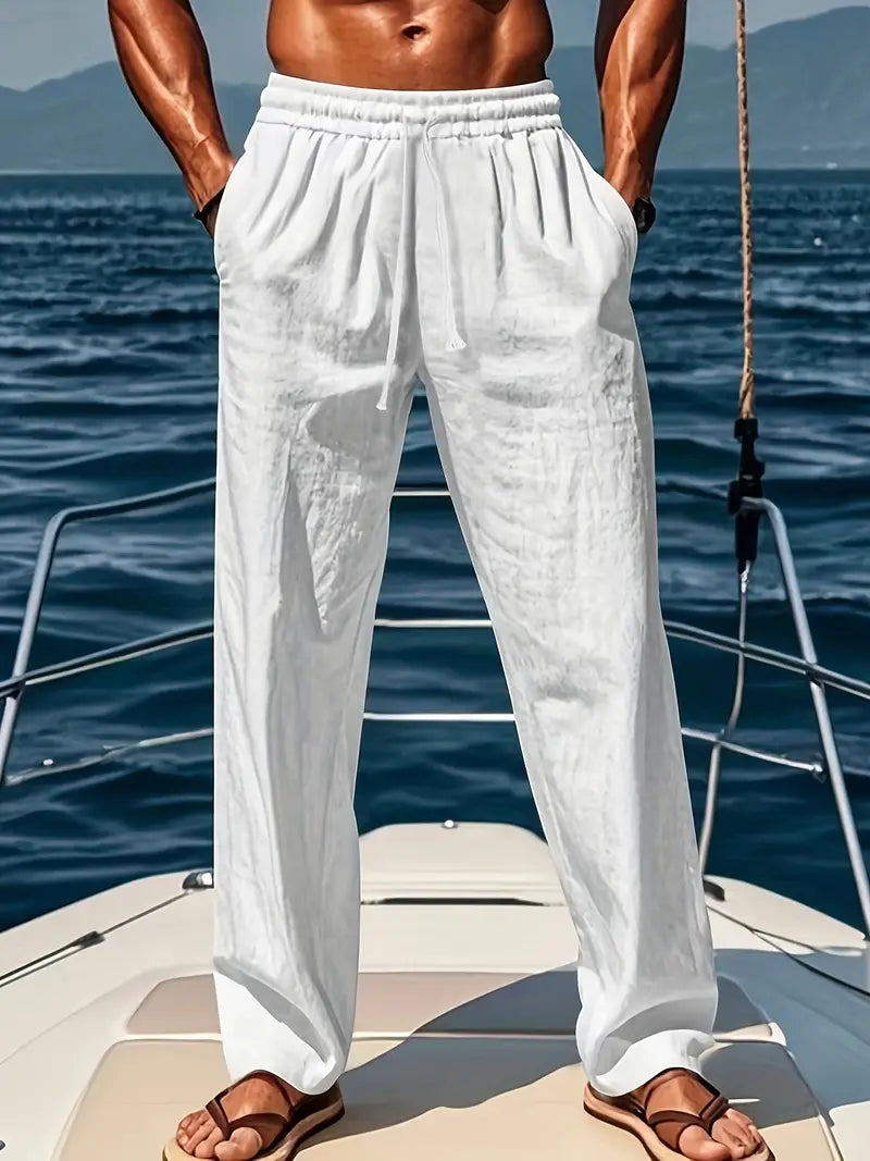 Nico | Leinenhose für Männer mit entspannter Passform - Image 1
