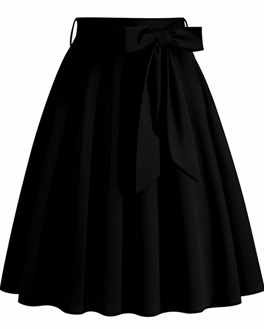 Flora | Eleganter Midirock in A-Linie mit hoher Taille - Image 1