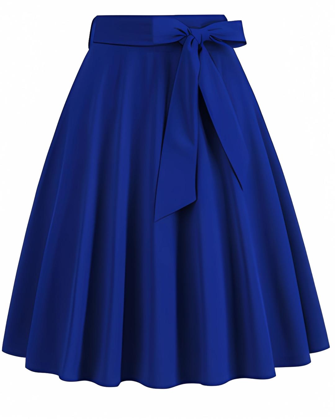 Flora | Eleganter Midirock in A-Linie mit hoher Taille - Image 7