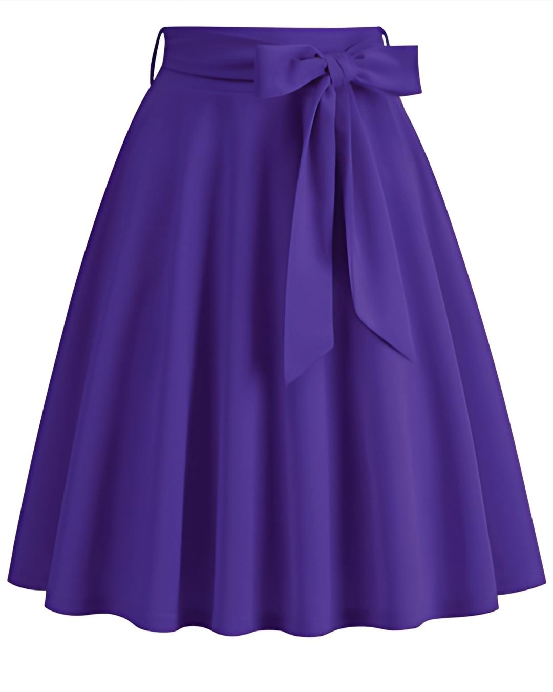 Flora | Eleganter Midirock in A-Linie mit hoher Taille - Image 8