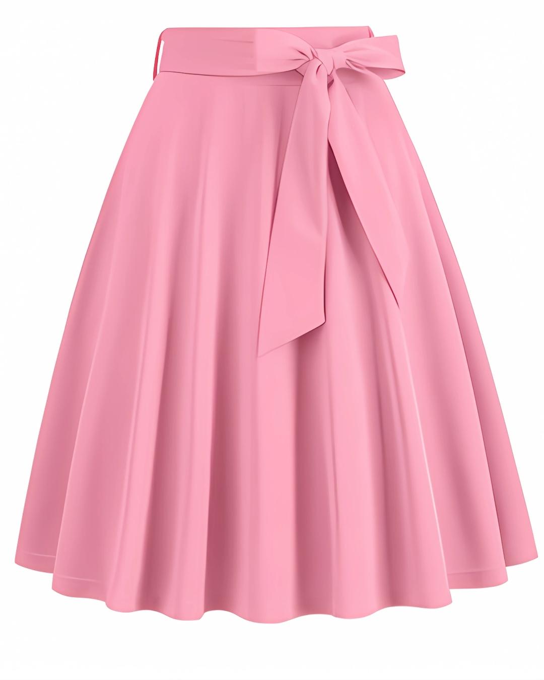 Flora | Eleganter Midirock in A-Linie mit hoher Taille - Image 2