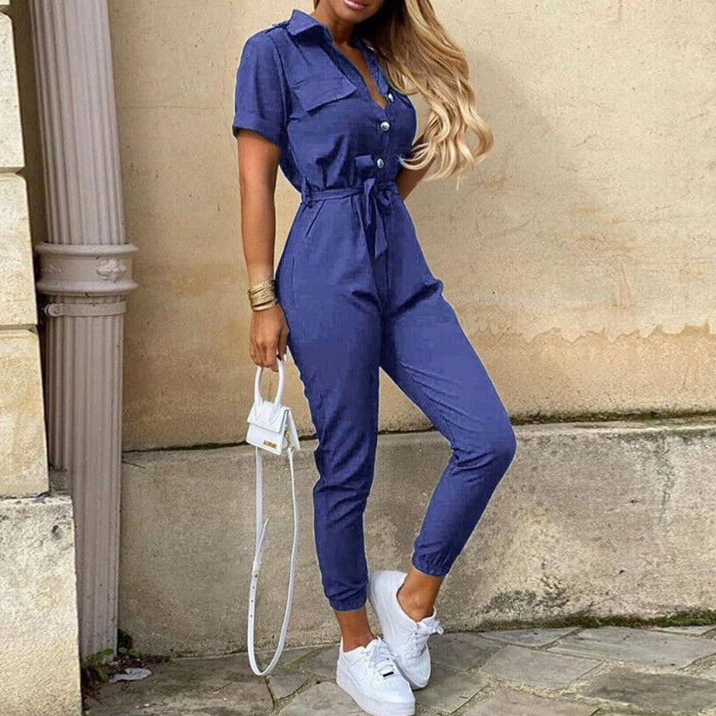 Flora | Stylischer bequemer Jumpsuit - Kurze Ärmel - Leichtgewicht - Image 8