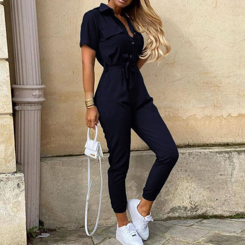 Flora | Stylischer bequemer Jumpsuit - Kurze Ärmel - Leichtgewicht - Image 9
